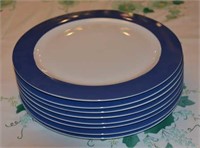 Eight Rosenthal Studio Line Porcelain Dinner Plate