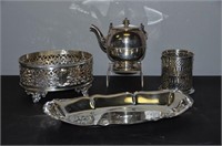 Lot of Silver Plated Serving Pieces