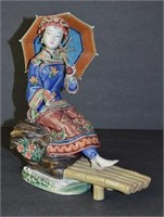 Chinese Shiwan Pottery Figure, Signed Lin Weidong