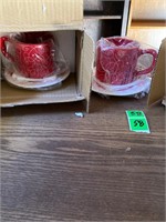 new in box coffee mug set of 2