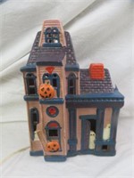 HALLOWEEN PUMPKIN & GHOST LAMP 11"T