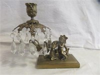 FIGURAL FRENCH STYLE CHERUB CANDLEHOLDER WITH