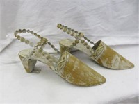 PAIR DECORATIVE METAL SHOES WALL HANGING