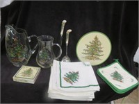 19PC SPODE CHRISTMAS TREE SERVING KNIFE, SPOON,