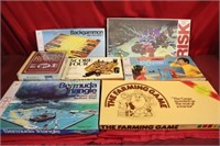 Board Games: Score Four, Battleship, Backgammon,
