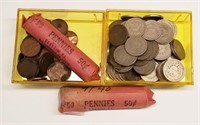 96 V-Nickels; 138 Wheat Cents