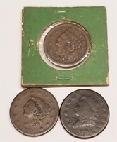 1808, 1837, 1855 Cents