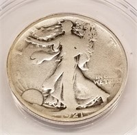 1921 Half Dollar ANACS G-4 Details