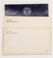 1980, ’81 Mint Sets; 1971 Blue Ike