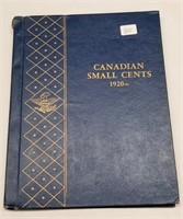 Set of Canadian Small Cents (1920-1965, Missing