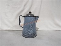 Grey Granite Coffee Pot  / Lid;