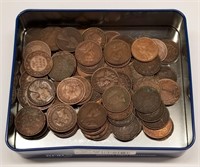 100 Canadian Large Cents