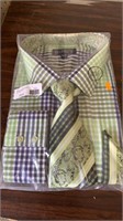 George’s Men dress shirt green size 20/20.5