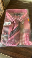 George’s Men dress shirt pink size 20-20.5.
