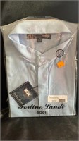 Fontino Landi shirt size 17-17.5. 34-35