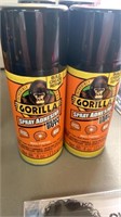 2 cans Gorilla Spray Adhesive (4 oz cans)
