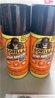 2 cans Gorilla Spray Adhesive (4 oz cans)