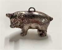 Sterling Pig Pendant/ Charm
