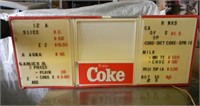 Coke Light up Sign