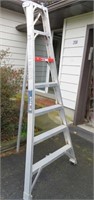 stokes 7 ' aluminum tripod orchard ladder