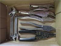 vise grips crescent wrenches,wire cutters/stripper