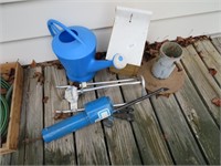 watering can, sprinkler, smoker, bird house,