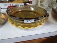 3 pyrex pie plates and lemon pie plate