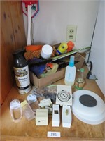 contents of counter by fridge - see pictures