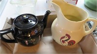 rooster pitcher, japan teapot