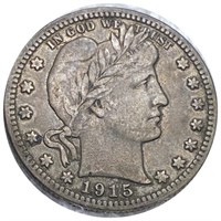 1915 Barber Silver Quarter LIGHTLY CIRCULATED