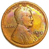 1912-S Lincoln Wheat Penny NICELY CIRCULATED