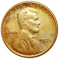 1924-S Lincoln Wheat Penny NICELY CIRCULATED