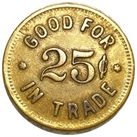 Church St. 25c Trade Token NICELY CIRCULATED