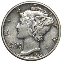 1926 Mercury Silver Dime CLOSELY UNCIRCULATED