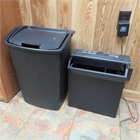 Paper shredder & Trash Can