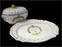 Pierre Deux Covered Dish and Platter