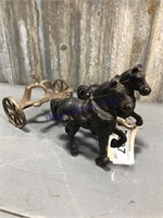 Partial iron horse hitch w/ wheel hitch, 8"L