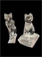 Glass Cat Figures