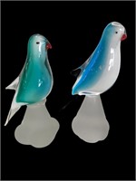 Glass Bird Figures