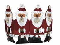 Santa Claus Wood Fireplace Cover