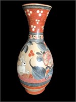 Handpainted Stoneware Vase