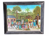 Haitian Framed Painting