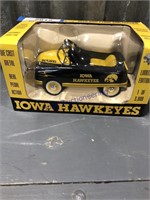 Iowa Hawkeyes 1948 BMC Pedal Car Replica bank,