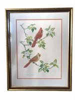 Signed and Framed Cardinal Print