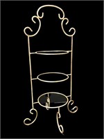 Gold Painted Plate Rack