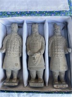 Vintage set of Chinese warriors