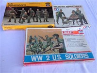 Lot of Collectible Military Figurine Model Kits