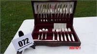 Silver Plate Flatware Service for 12 in Chest