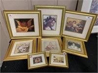 (8) Cherub Angel Framed Pictures