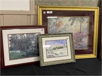 (3) Landscape Framed Pictures